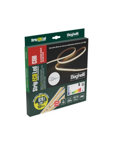 BEGHELLI STRIP LED 230V-10W IP65-4000K - 1 M