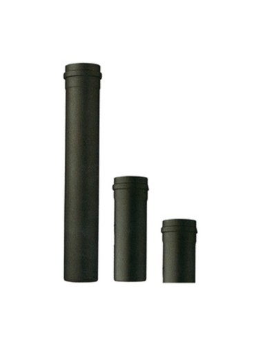 TUBO P/STUFA A PELLET H  50 CM D 12 CM NERO OPACO