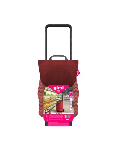 GIMI CARRELLO SPESA EASY 40 L ROSSO