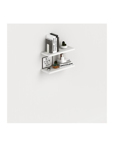 LAUNDRY COPPIA MENSOLE 60X23 CM BIANCO FRASS