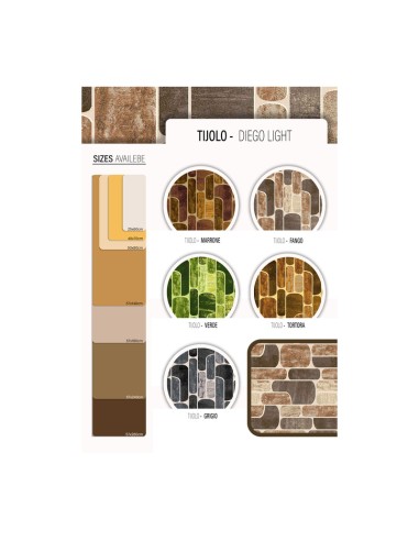 TAPPETO CUCINA TIJOLO 57X180 CM ASSORTITO