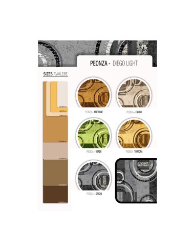 TAPPETO CUCINA PEONZA 57X240 CM ASSORTITO