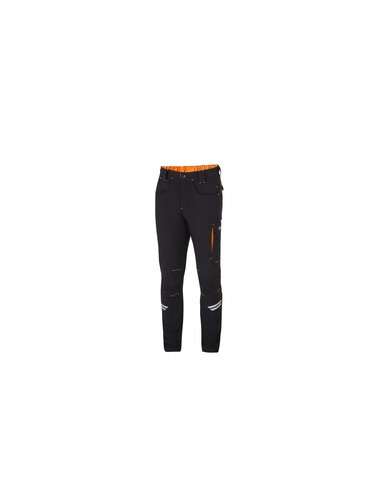SPARCO PANTALONE KANSAS BLACK ORANGE TG S