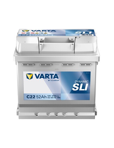 BATTERIA AUTO VARTA BLUE C22 (52AH)   470A