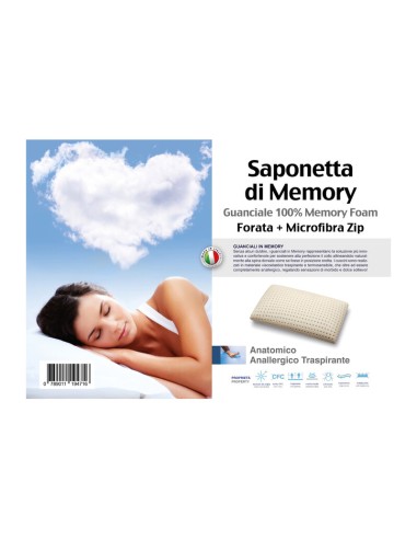 GUANCIALE MEMORY FOAM SAPONETTA FORATA H.13