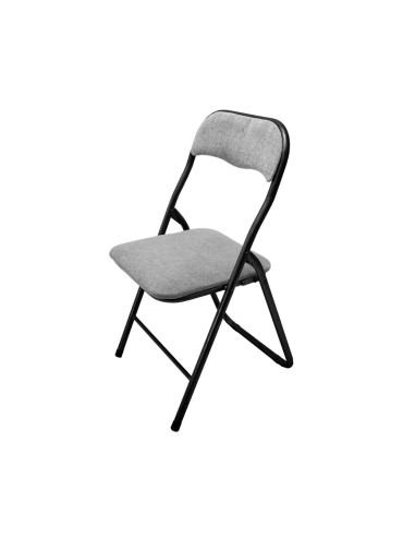 SEDIA PIEGHEVOLE POLO TESSUTO GRIGIO CHIARO 11