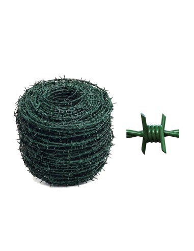 C FILO PLASTIFICATO SPINATO 1.7/2.5MM 100MT VERDE