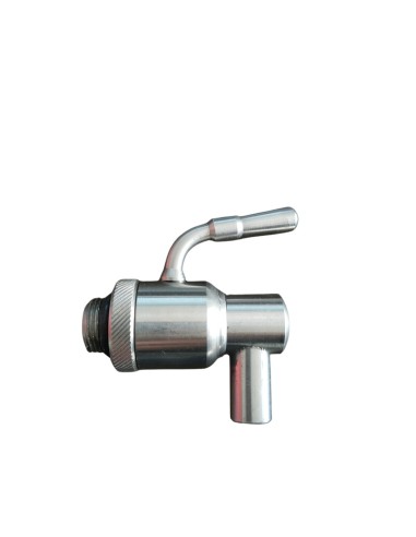 RUBINETTO P/FUSTO OLIO ANTIGOCCIA INOX 3/8 C/GHIERA