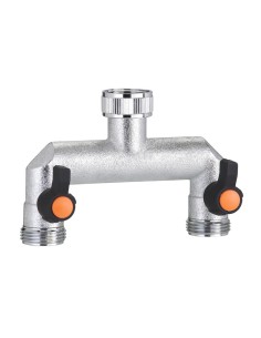 PRESA A DUE VIE 3/4 REGOLABILI METAL-JET  9601