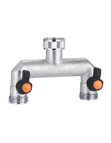 PRESA A DUE VIE 3/4 REGOLABILI METAL-JET  9601