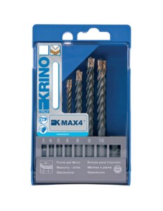 ASSORTIMENTO 6 PUNTE P/MURO 4 TAGLIENTI  4-10 MM
