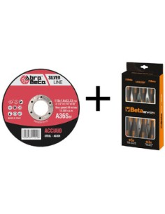 ABRABETA 300 MINIDISCO P/FERRO 115X1,6 + 2 SET GIRAV.