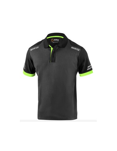 SPARCO POLO TOLEDO GREY GREEN TG XS