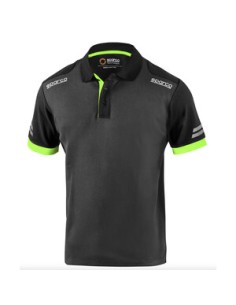 SPARCO POLO TOLEDO GREY GREEN TG M