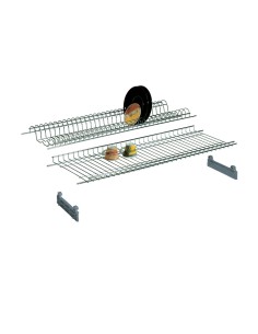 MENSOLA COLAPIATTI ACCIAIO CROM C/SUPP 56 CM