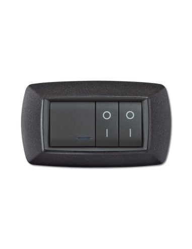 PLACCA LIFE LIVING PLAST GRIGIO NOTTE VULCAN 4P