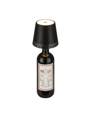 LAMPADA FLASKA P/MONTAGGIO SU BOTTIGLIA NERO