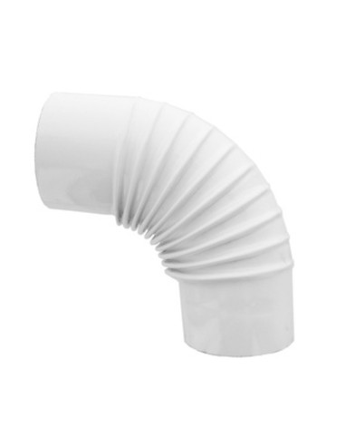 GOMITO P/STUFA 90 D 15 CM BIANCO