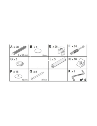 R KIT CREDENZA 3A ZAIKEN-(KIT VITI)