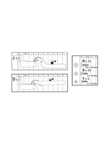 R KIT CREDENZA 3A ZAIKEN-(CERNIERE)