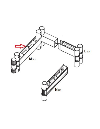 R CINTURA M X ARMADIO TERRY WAVE 1A 35X44X181H T/P 2350RUW