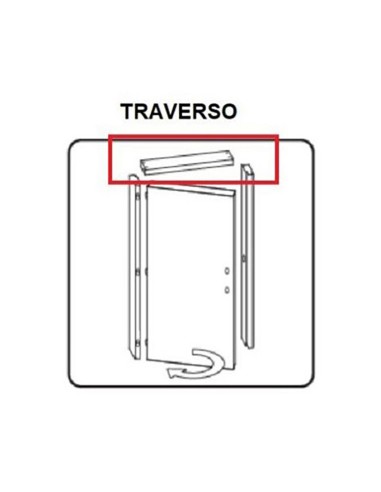 R TRAVERSO BATTENTE X PORTA MOD MICROTEC ROVERE GRIGIO CM.210X70