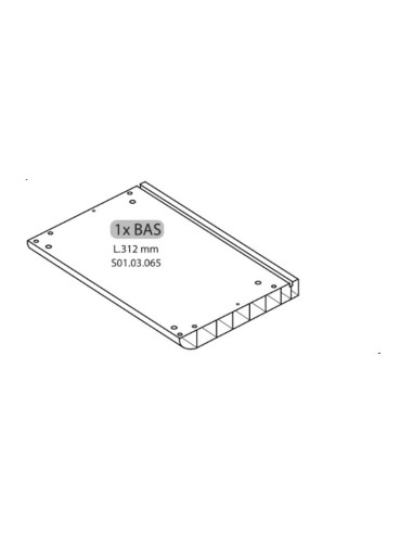 R 1XBAS L.312 mm X ARMADIO SPOGLIATOIO RESINA A 1 POSTO IN KIT C/SERRAT