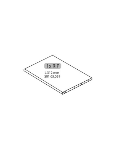 R 1XRIP L.312 mm X ARMADIO SPOGLIATOIO RESINA A 1 POSTO IN KIT C/SERRAT