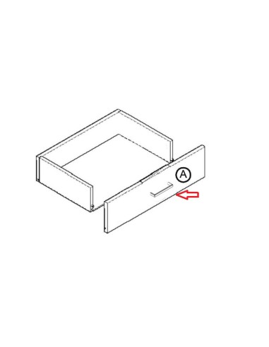 R FRONTALE CASSETTO X KIT COMODINO 2 CASSETTI 41X48X36 ROVERE BARLY K021