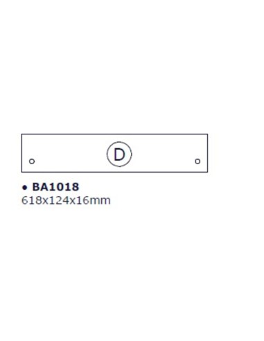 R BASE D X KIT SCARPIERA 5 RIBALTE 65X15X164 BIANCO 1307