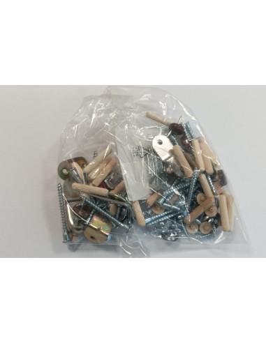 R KIT MONTAGGIO X KIT ARMADIO 3 ANTE + 4 CASSETTI 135X52X200H ROVERE