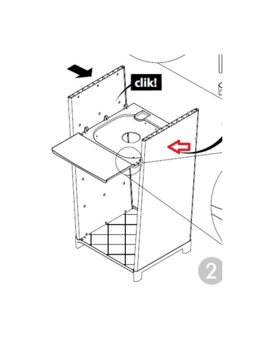 R FIANCO X KIT MOBILE PER LAVATOIO 40X40x87H CM