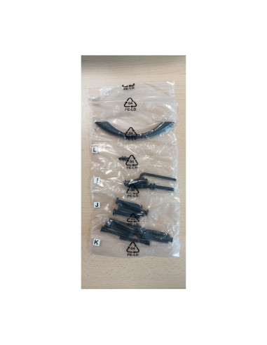 R KIT MONTAGGIO X INDUSTRIAL COMODINO 1C METAL/QUERCIA 40X35X55 CM