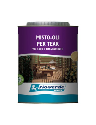 RIOVERDE VB 3310 OLIO P/TEAK 0,750 L TRASPARENTE