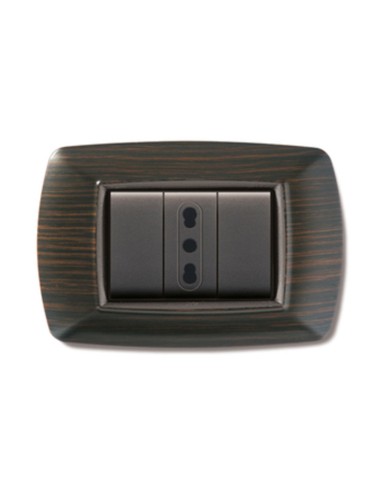 PLACCA LIFE LIVING PLAST WENGE 3P