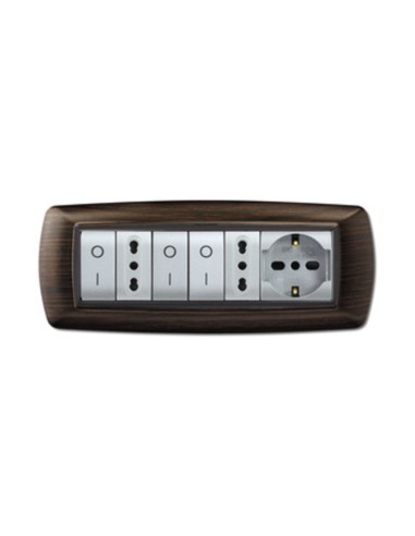 PLACCA LIFE LIVING PLAST WENGE 7P