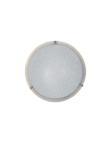 PLAFONIERA GAIA D 40 CM 1 LUCE E27 B/CO GRANIGLIA