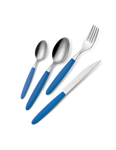 POSATE LIGHT BARATTOLO PZ.24 BLU 285 18/0