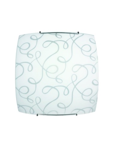 PLAFONIERA MARILENA 30X30 CM BIANCO