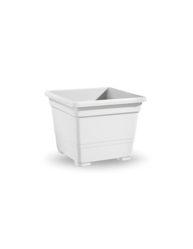 VASO QUADRATO CM.45 BIANCO