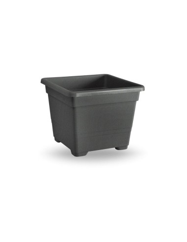 VASO QUADRATO CM.45 ANTRACITE