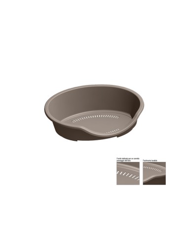 ZOOV LETTINO P/CANI GATTI 60X40X20CM TORTORA