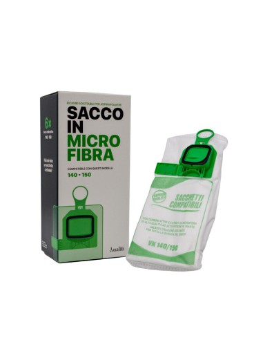 RICAMBIO FOLLETTO SACCO IN MICROFIBRA K140/150 PZ.6
