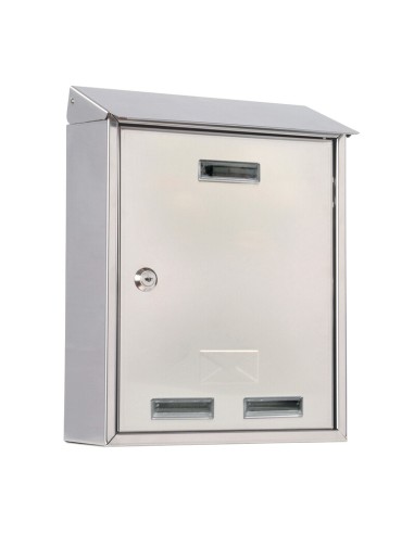 CASSETTA POSTALE C/TETTO 3100X INOX 25X10X30 CM