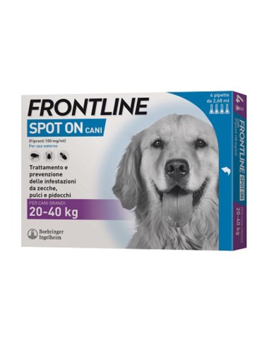 FRONTLINE SPOT-ON 20-40 KG CANI GRANDI 3 PIPETTE
