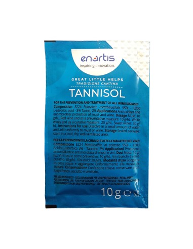 ANTIOSSIDANTE VINO METABISOLFITO TANNISOL 100 BUST