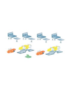 KIT ACCESSORI P/BINARIO ALLUMINIO 80 KG