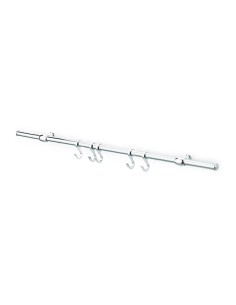 KIT SOTTOPENSILE C/GANCI NICHEL SATINATO 90 CM