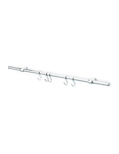 KIT SOTTOPENSILE C/GANCI NICHEL SATINATO 90 CM