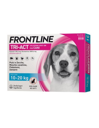 FRONTLINE TRI-ACT CANI 10-20 KG 3 PIPETTE